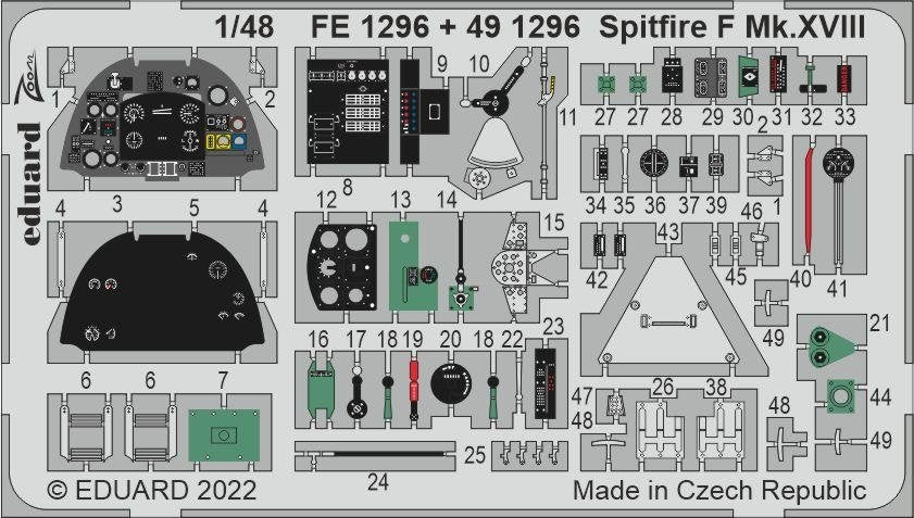 Eduard BIG49348 Spitfire F Mk. XVIII AIRFIX 1/48 – image 2