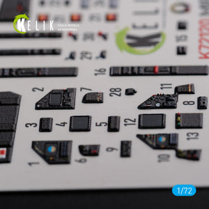 KELIK K72120 Mirage 2000D interior 3D decals forModelSvit kit 1/72 – zdjęcie 4