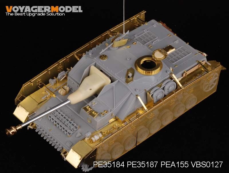 Voyager Model PEA155 WWII German StuG.IV &amp;quot;Thoma shields&amp;quot; wire mesh schürzen (For DRAGON Kit) 1/35 – immagine 2