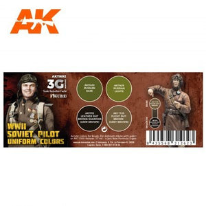 AK Interactive AK11692 WWII SOVIET PILOT UNIFORM COLORS 4x17 ml – zdjęcie 2