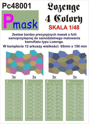P-Mask PC48001 LOZENGE 4 KOLORY 1/48