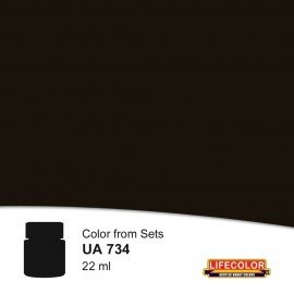 Lifecolor UA734 Worn Black 22ml