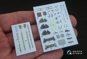 Quinta Studio QD48177 Bf 109E 3D-Printed &amp;amp; coloured Interior on decal paper (for Airfix kit) 1/48 – zdjęcie 9