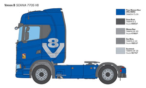 Italeri 3965 Scania 770 S V8 White Cab 1/24 – zdjęcie 6