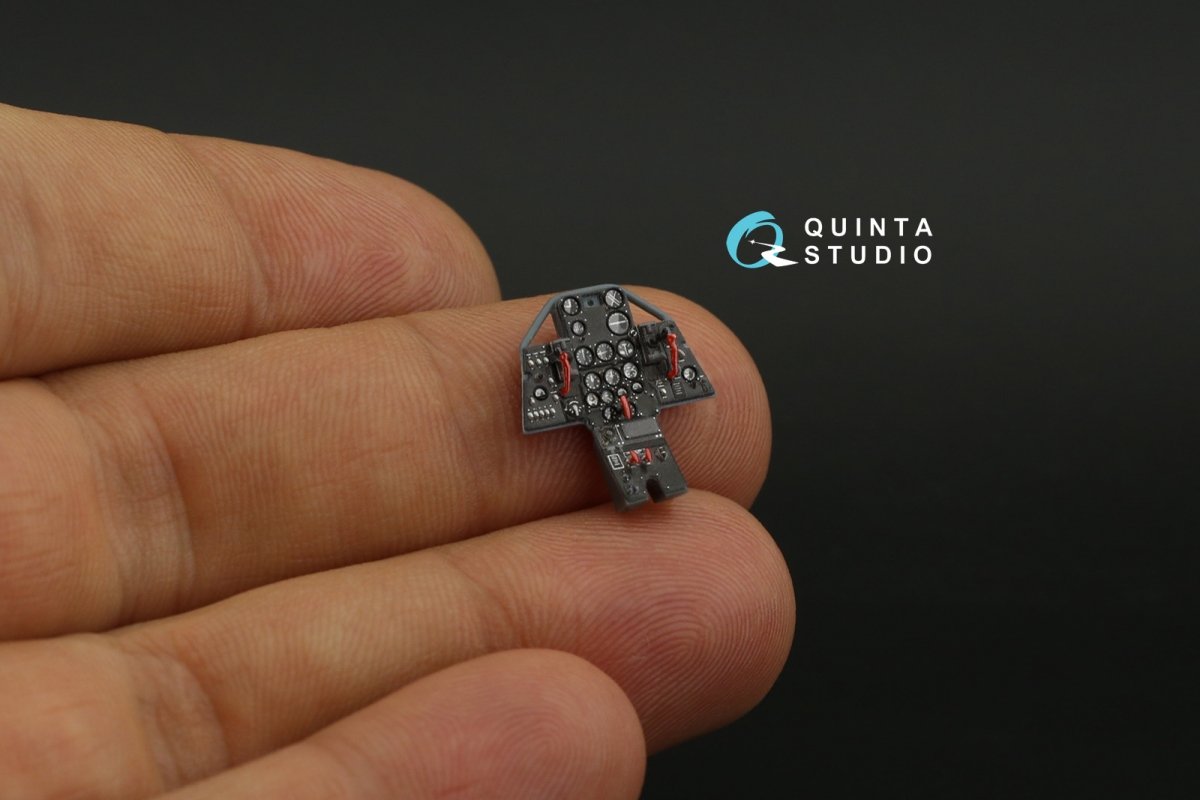 Quinta Studio QD48247 P-39 3D-Printed &amp;amp; coloured Interior on decal paper ( Eduard ) 1/48 – immagine 3