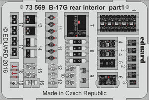 Eduard 73569 B-17G rear interior AIRFIX 1/72