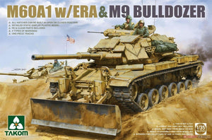 Takom 2142 M60A1 w/ERA &amp;amp; M9 Bulldozer 1/35