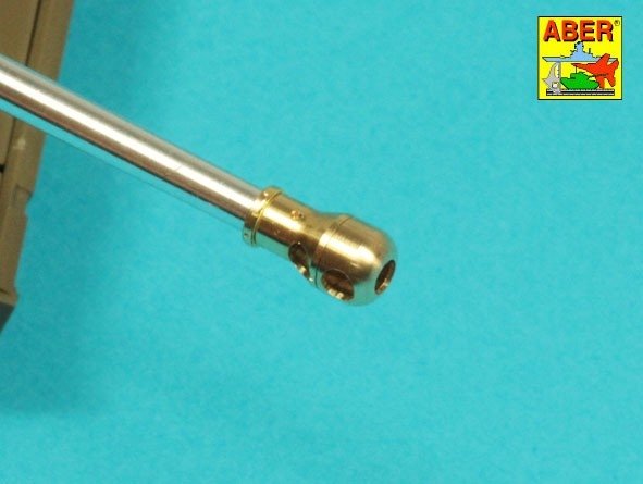 Aber 35L-332 76.2 mm (3 inch) 17 pounder Mk. II barrel with muzzle brake for A34 COMET tank 1/35 – image 4