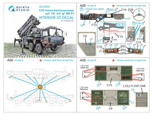 Quinta Studio QD35094 Patriot Abschussrampe auf 15t mil gl BR A1 3D-Printed &amp;amp; coloured Interior on decal paper (Trumpeter) 1/35 – zdjęcie 14