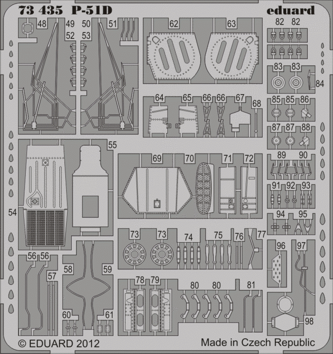 Eduard 73435 P-51D S. A. 1/72 ITALERI – zdjęcie 2