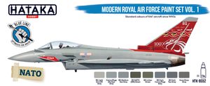 Hataka HTK-BS52 BLUE LINE – Modern Royal Air Force paint set vol. 1 8x17ml – zdjęcie 2