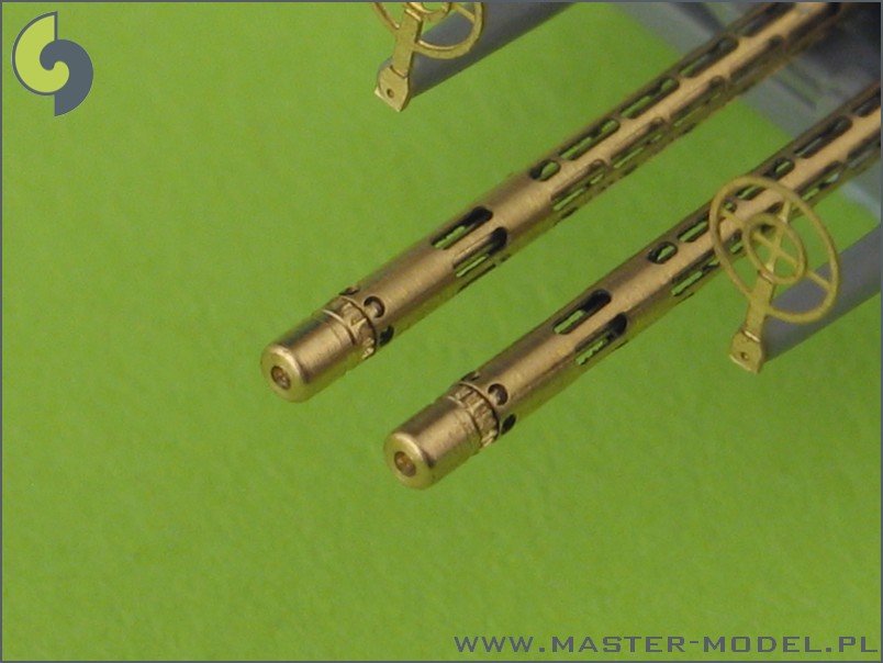 Master AM-32-026 German aircraft machine gun MG 81and MG 81Z - turned barrels and etched sights (2pcs) 1/32 – image 3