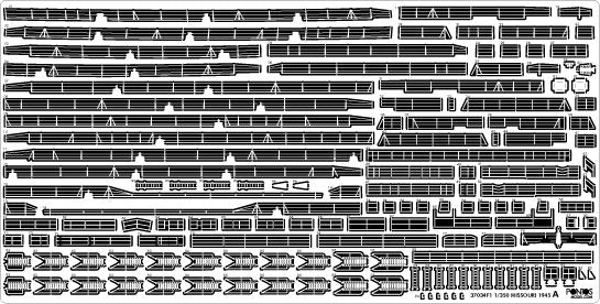 Pontos 37034FB USS BB-63 Missouri 1945 Advanced Detail Up Set for Hobbyboss Kit (Deck Blue 20B stained wooden deck) 1/350 – Bild 30