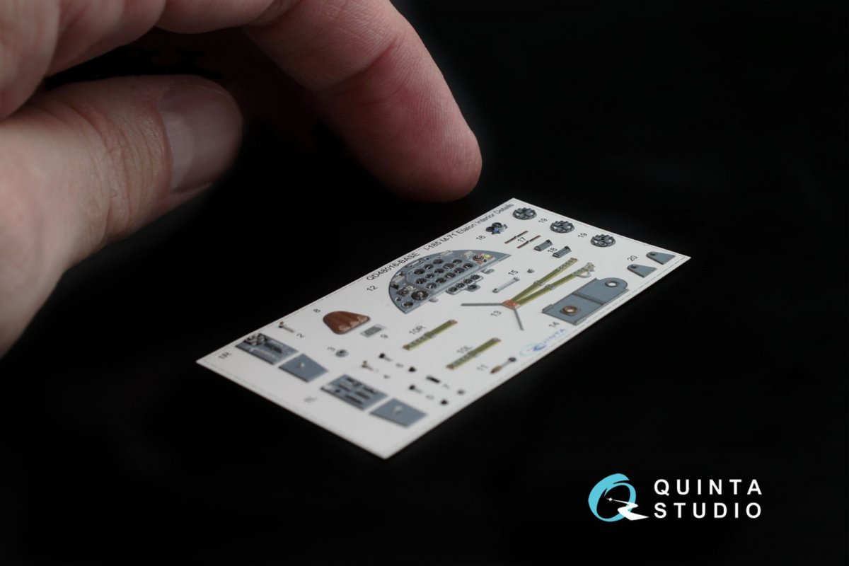 Quinta Studio QD48016 Polikarpov I-185 3D-Printed &amp;amp; colored Interior on decal paper (for ARK kit) 1/48 – image 4
