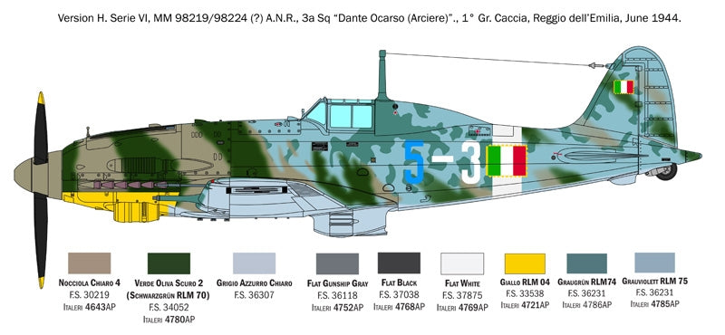 Italeri 2519 Macchi C.205 Veltro 1/32 – zdjęcie 19