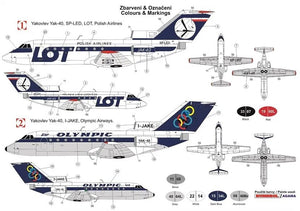 AZ Model AZ14422 Jak-40 LOT/Olympic 1/144 – zdjęcie 2