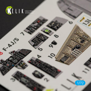 KELIK K72038 F-4J/S &amp;quot;PHANTOM II&amp;quot; INTERIOR 3D DECALS FOR HASEGAWA KIT 1/72 – zdjęcie 4