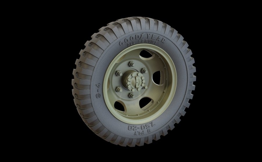 Panzer Art RE35-314 GMC road wheels set (Goodyear) 1/35 – zdjęcie 2