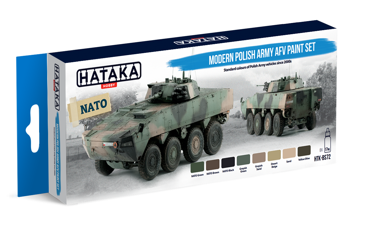 Hataka HTK-BS72 Modern Polish Army AFV paint set (6x17ml) – zdjęcie 3
