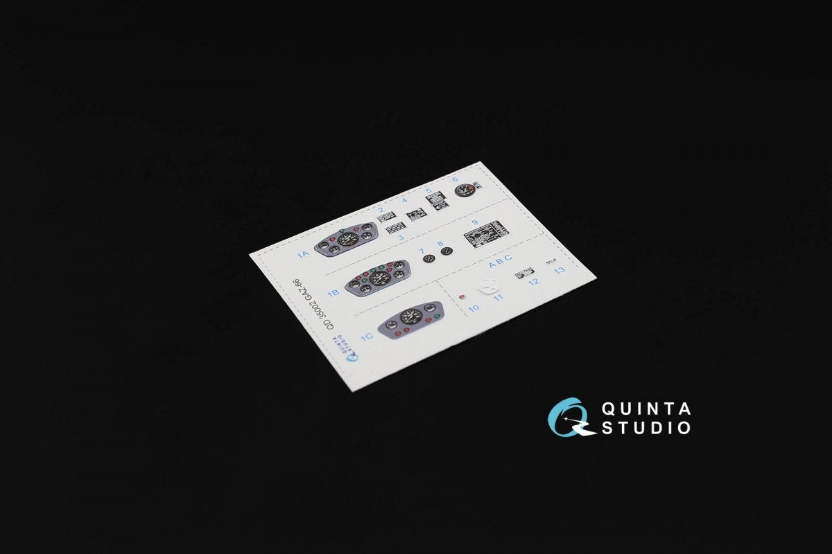 Quinta Studio QD35002 GAZ-66 Family 3D-Printed &amp;amp; coloured Interior on decal paper (for Trumpeter kits) 1/35 – zdjęcie 6