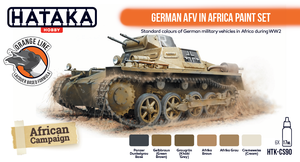Hataka HTK-CS90 ORANGE LINE – German AFV in Africa paint set 6x17ml – zdjęcie 2