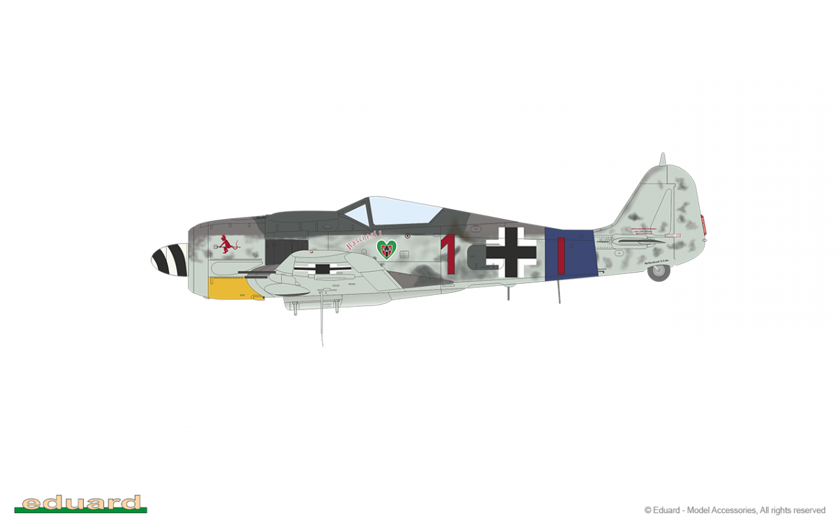 Eduard 7463 Fw 190A-8 standard wings 1/72 – zdjęcie 10