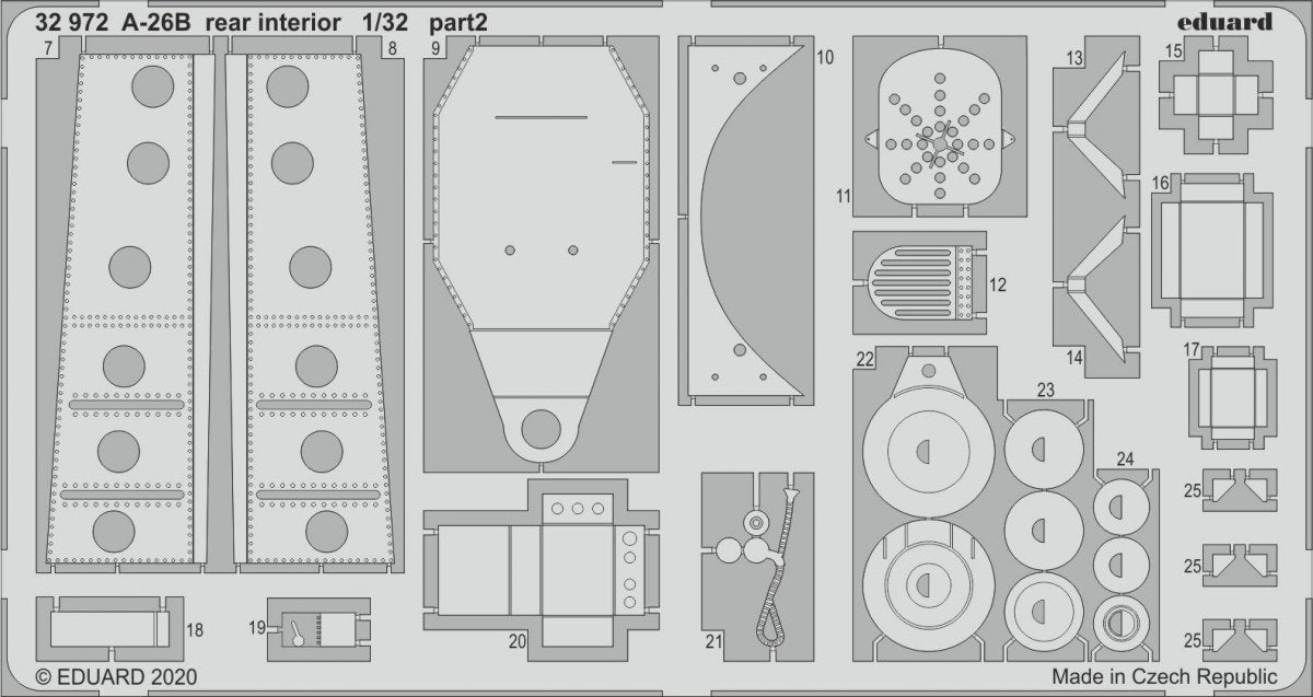 Eduard 32972 A-26B rear interior 1/32 HOBBY BOSS – zdjęcie 2