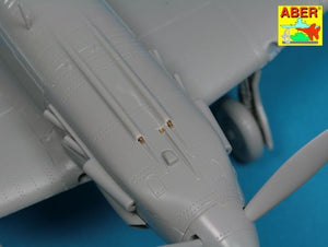 Aber A48114 Armament for Soviet fighter MIG-3 2x7,62ShKAS; 1x12,7mm UBS; pitot tube 1/48 – zdjęcie 8