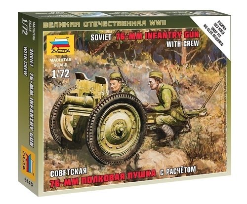 Zvezda 6145 Soviet 76 mm Gun 1/72
