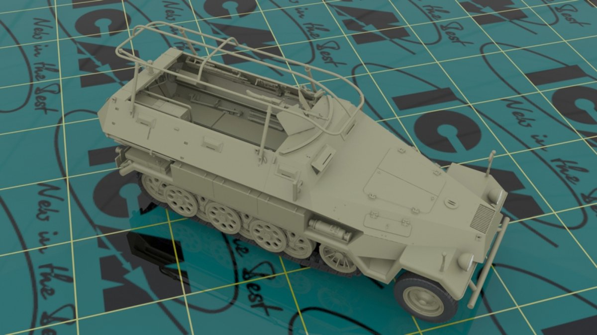 ICM 35102 Sd.Kfz.251/6 Ausf.A, WWII German Armored Command Vehicle (1/35) – image 4