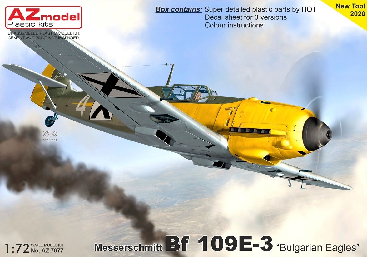 AZ Model AZ7677 Bf 109E-3 “Bulgarian Eagles” 1/72