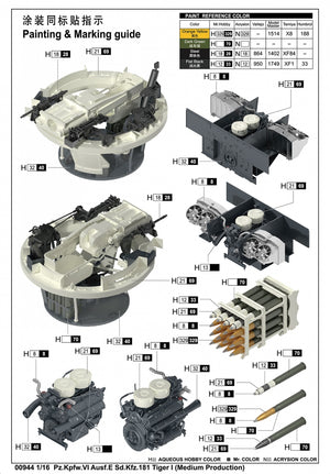 Trumpeter 00944 Pz.Kpfw.VI Ausf.E Sd.Kfz.181 Tiger I (Medium Production) 1/16 – image 6