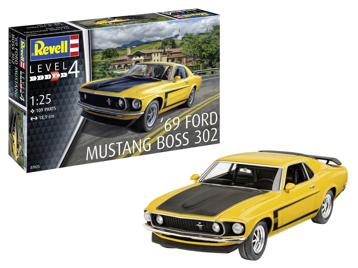 Revell 07025 &amp;#39;69 Ford Mustang Boss 302 1/25