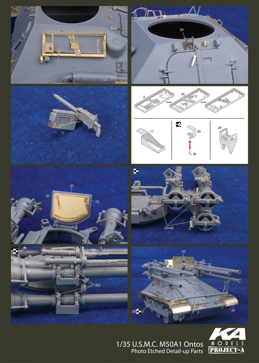 MK1 Design MM-35005 ONTOS DETAIL-UP ETCHED PART 1/35 – image 5
