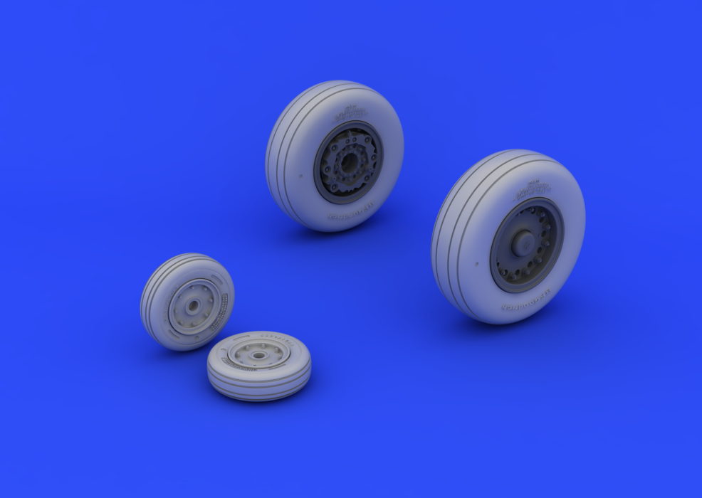 Eduard 648193 A-6 wheels 1/48 (HOBBY BOSS) – zdjęcie 2