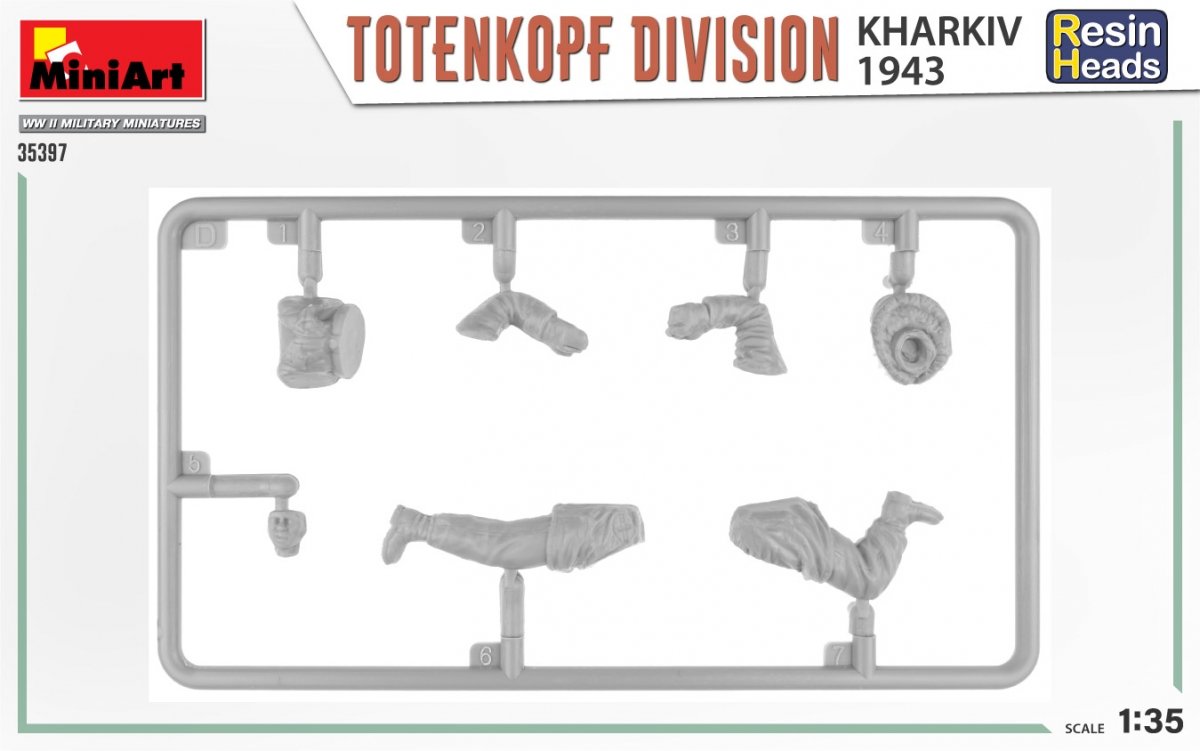MiniArt 35397 TOTENKOPF DIVISION. KHARKOV 1943. RESIN HEADS 1/35 – zdjęcie 4