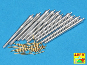 Aber 350L-65 Set of Barrels for H.M.S. Dreadnought battleship: 12&amp;#39;&amp;#39; Mk.X BLx 10pcs., 12cwt QF Mk I x 26pcs. 1/350