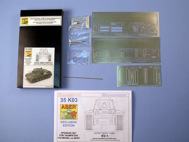 Aber 35K03 Soviet heavy tank KV-1 used and modified by Finnish army (1/35)