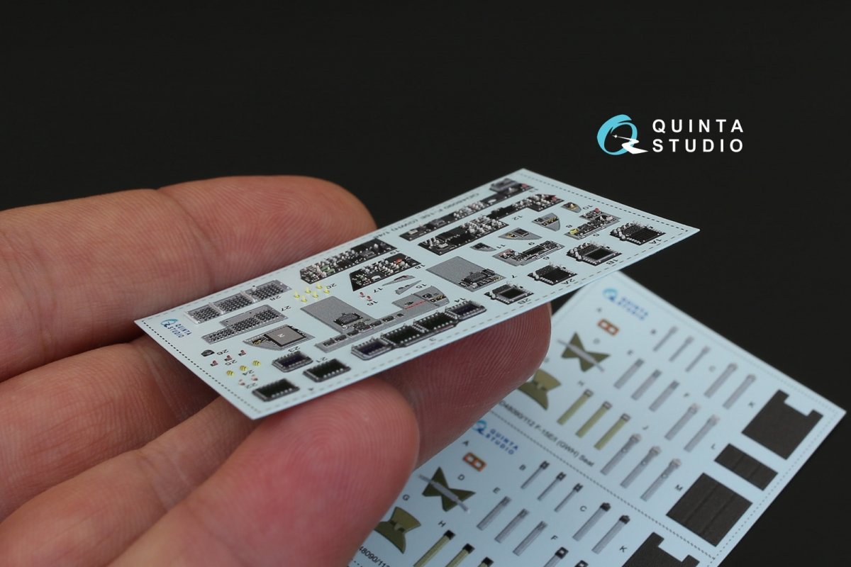 Quinta Studio QD48090 F-15E 3D-Printed &amp;amp; coloured Interior on decal paper (for GWH kit) 1/48 – zdjęcie 4