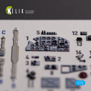 KELIK K72138 Il-2 Shturmovik - interior 3D decals for Tamiya kit 1/72 – image 3