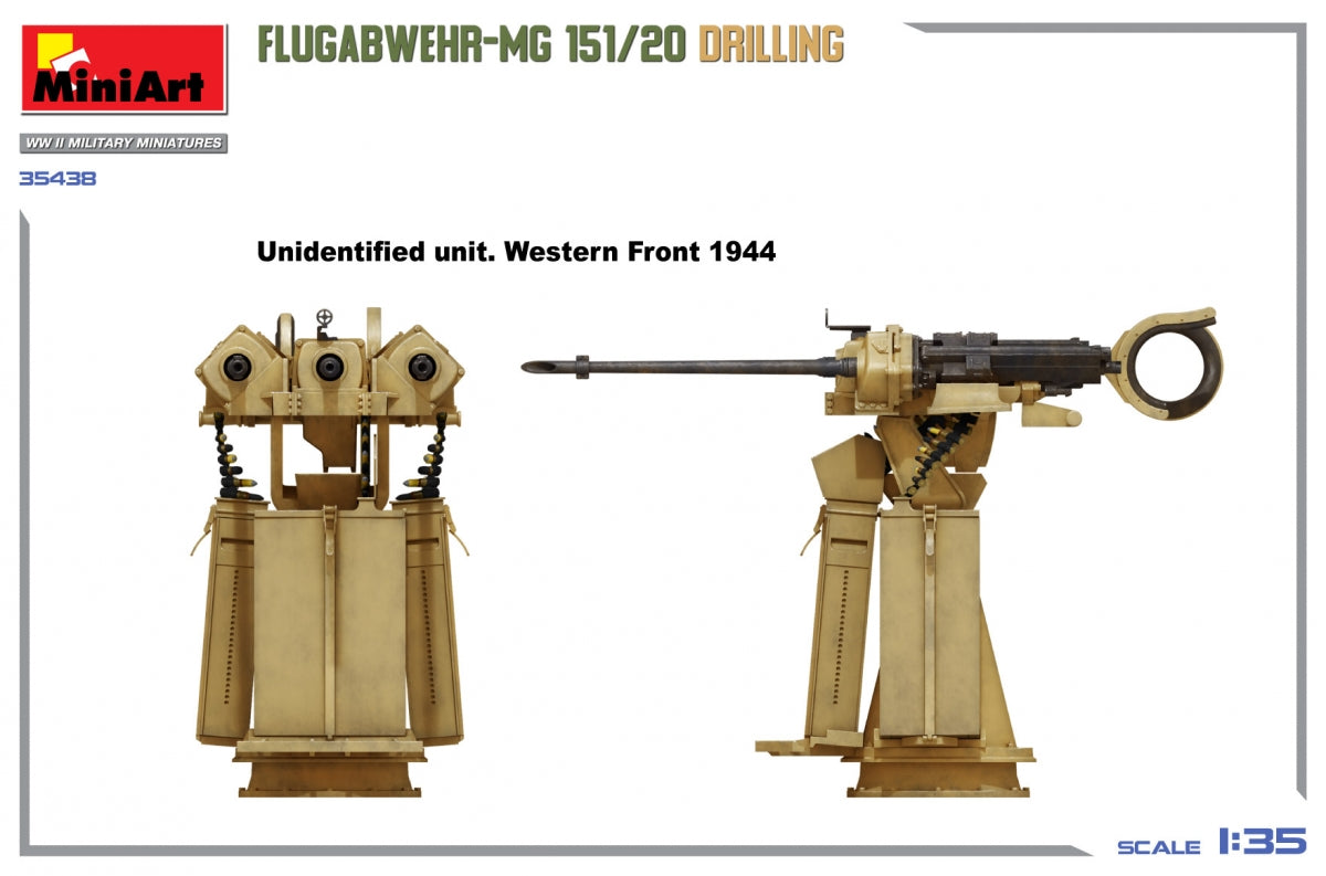 MiniArt 35438 FLUGABWEHR-MG 151/20 DRILLING 1/35 – zdjęcie 8