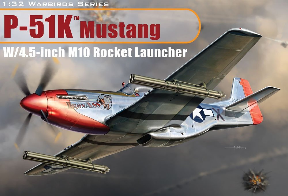 Dragon 3224 P-51K Mustang w/4.5 inch M10 Rocket Launcher 1/32