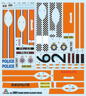 Italeri 3661 RANGE ROVER POLICE 1/24 – immagine 2