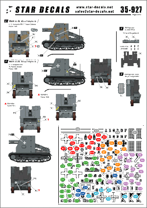 Star Decals 35-927 Bison I 15cm sIG 33 auf PzKpfw I B 1/35 – zdjęcie 2