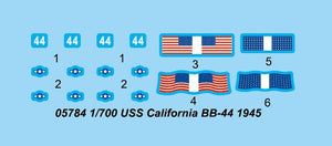 Trumpeter 05784 USS California BB44 Battleship 1945 1/700 – zdjęcie 5