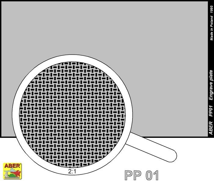 Aber PP01 Engrave plate (88 x 57mm) - pattern 01 – zdjęcie 2
