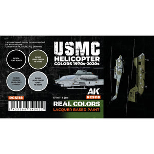AK Interactive RCS118 USMC Helicopter Colors 1970s-today 4x17ml – zdjęcie 2