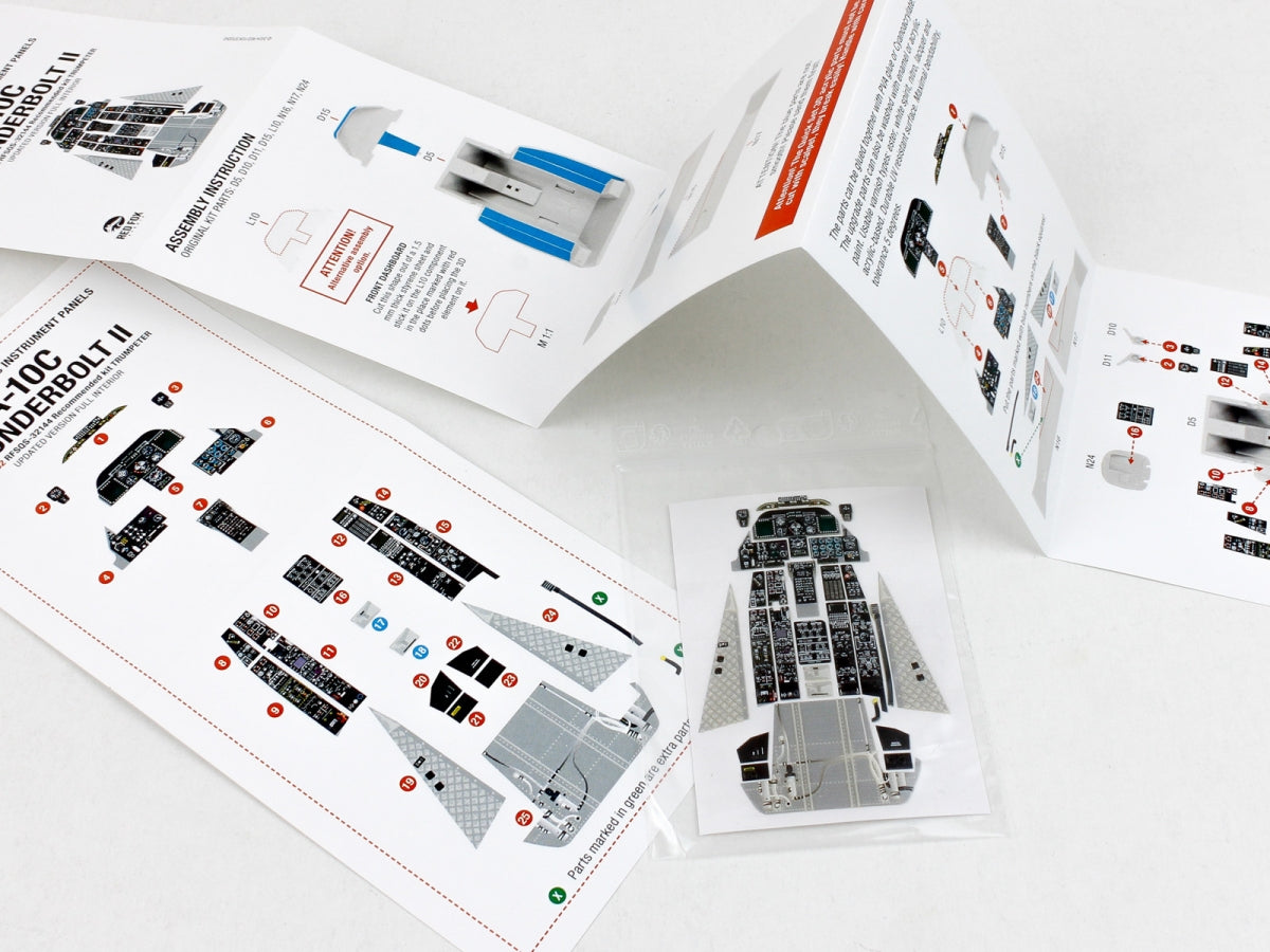 Red Fox Studio QS-32144 A-10C Thunderbolt II Updated full interior for Trumpeter 3D colored resin IP 1/32 – zdjęcie 5