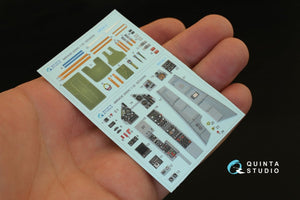 Quinta Studio QD32009 Mirage 2000C 3D-Printed &amp;amp; colored Interior on decal paper (for Kitty Hawk kit) 1/32 – image 2