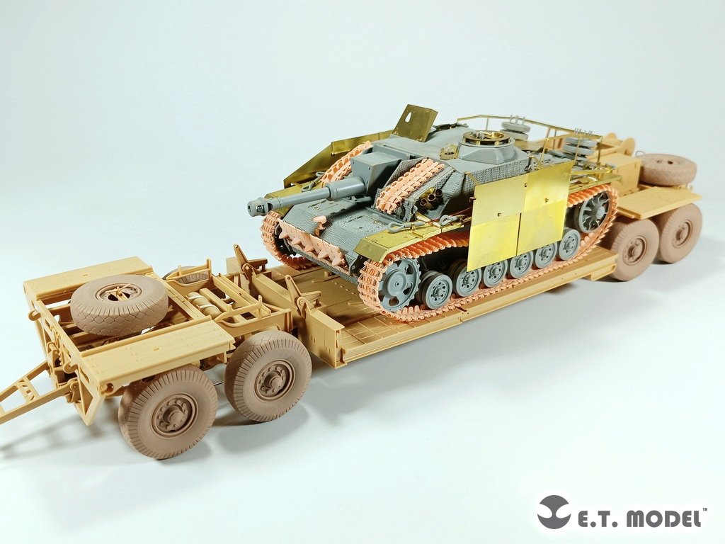E.T. Model P35-123 WWII German Tank Transporter Sd.Ah.116 Sagged wheels For TAMIYA Kit 1/35 – zdjęcie 5